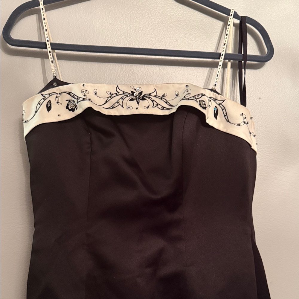 Alexia by design 
Elegant Black and Cream Embellished Dress